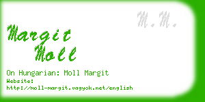 margit moll business card